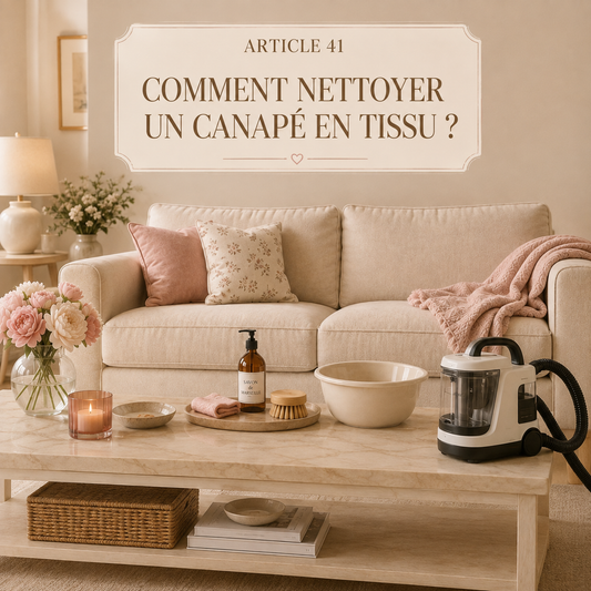 ARTICLE 41 : Comment nettoyer un canapé en tissu ?