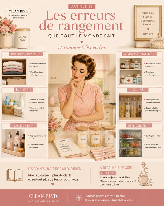 ARTICLE 23 : Les erreurs de rangement