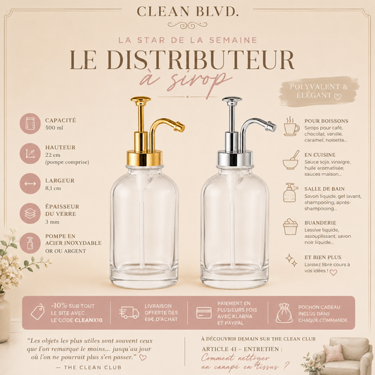 ARTICLE 40 : La star de la semaine : le distributeur à sirop