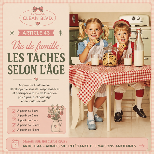 ARTICLE 43 : Les tâches ménagères selon l'âge