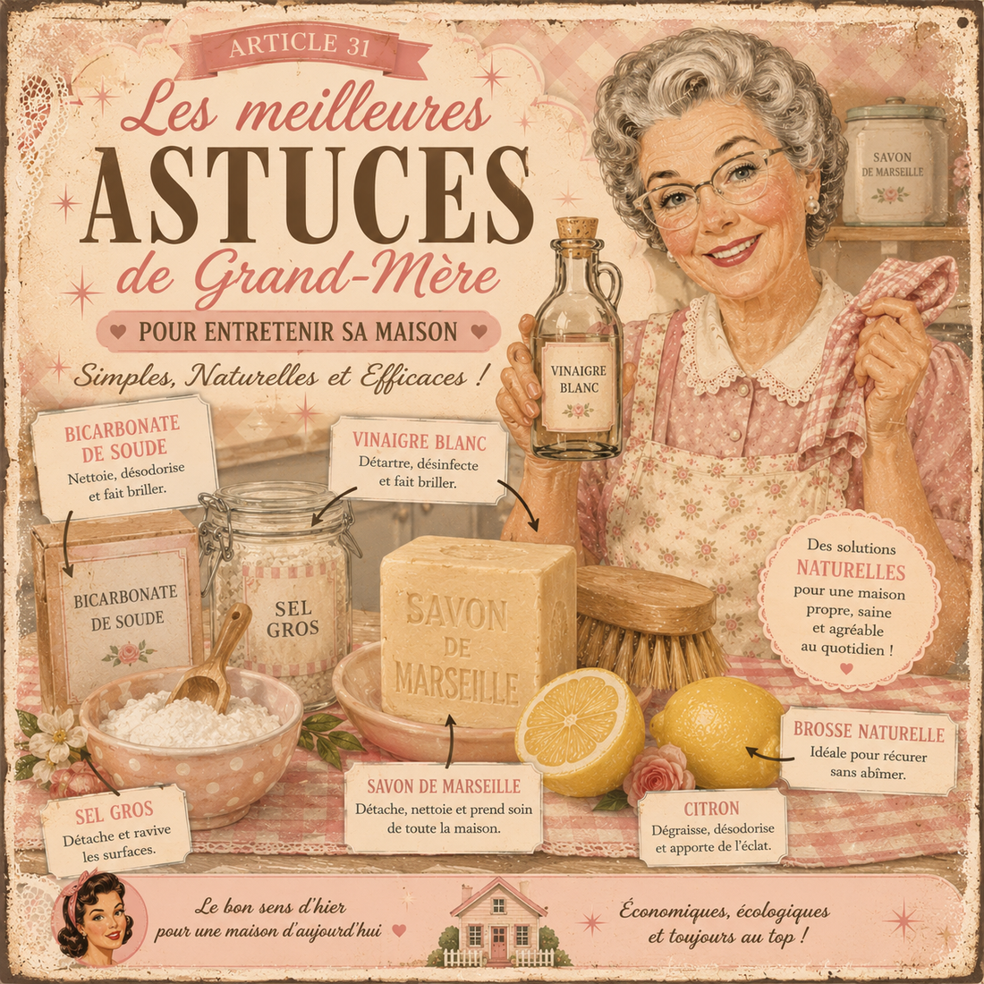 ARTICLE 31 : Astuces de Grand-Mère