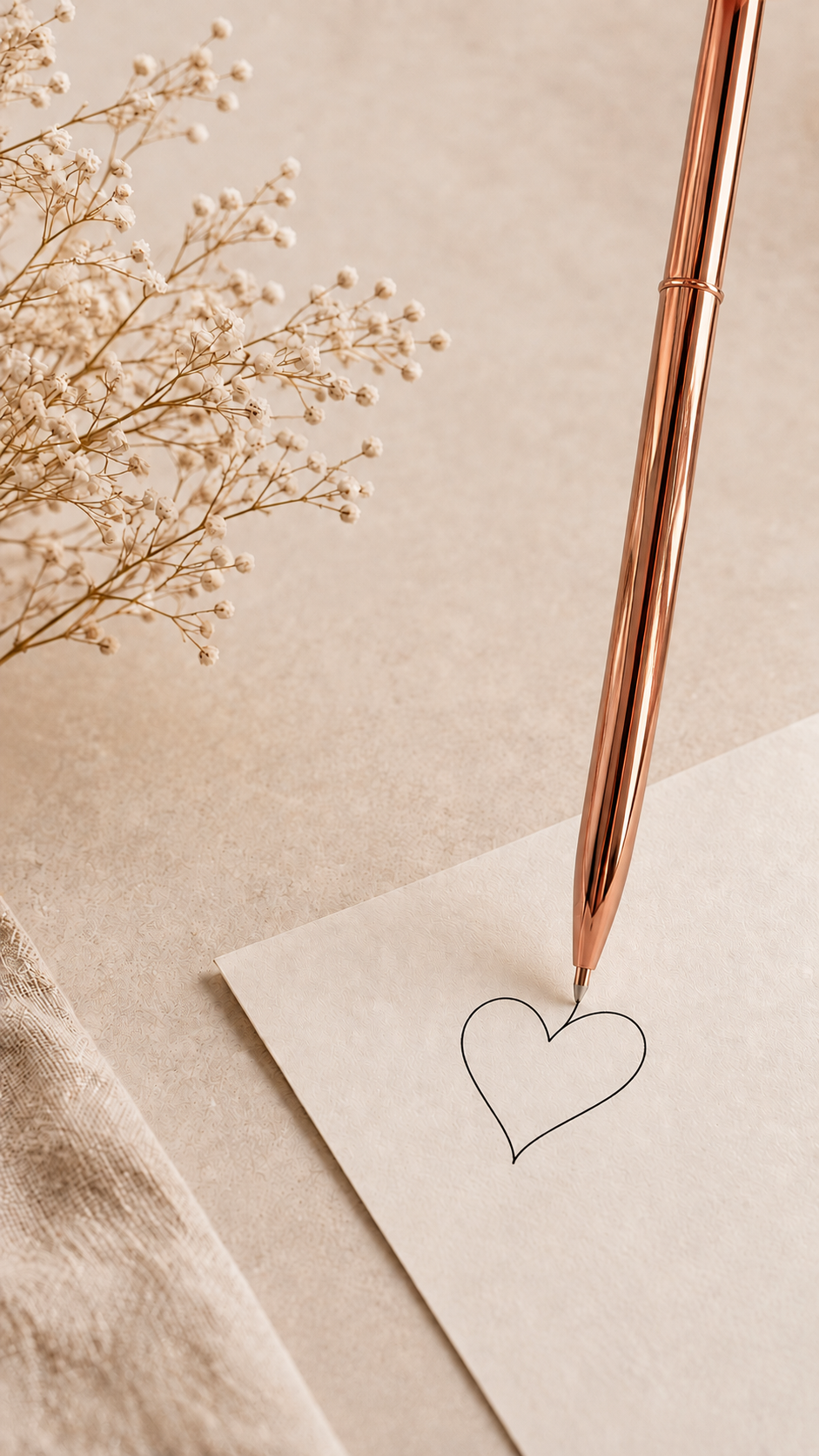 Stylo élégant encre noir avec pochon velour