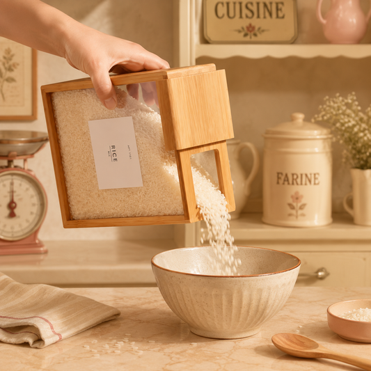 Récipient alimentaire en Bambou rectangulaire 3L
