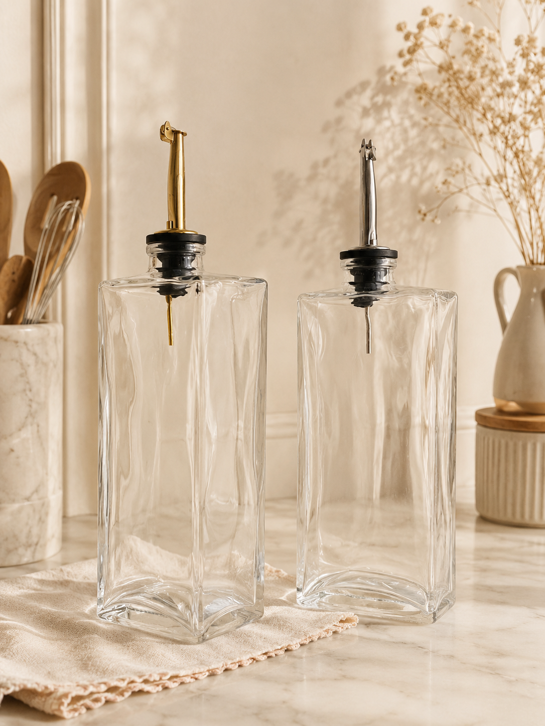 Huilier en Verre 500 ml avec Bec Verseur