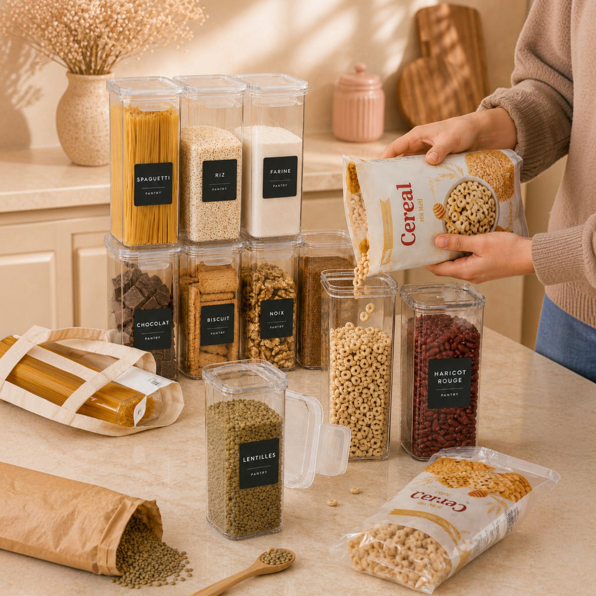 Lot de Boîtes de Rangement Hermétiques
