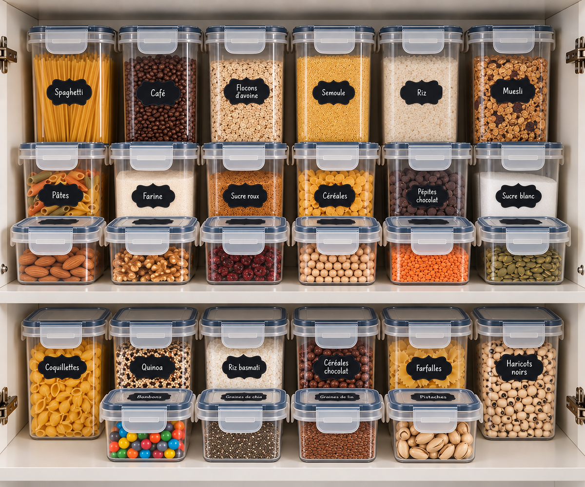 Lot de Boîtes de Rangement Hermétiques