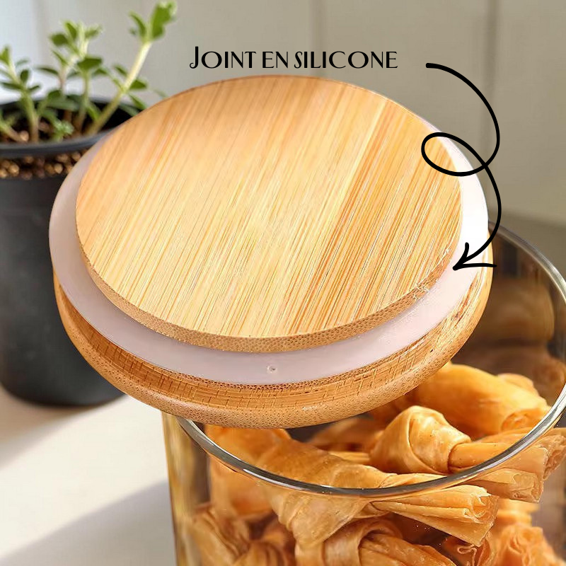 Bocaux en Verre et Bamboo