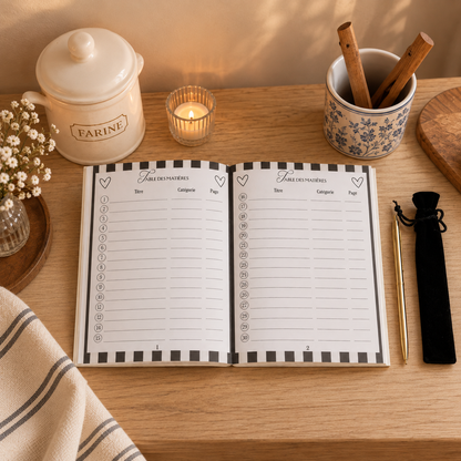 Mes Jolies Recettes Secrètes : Livre de Recette à compléter