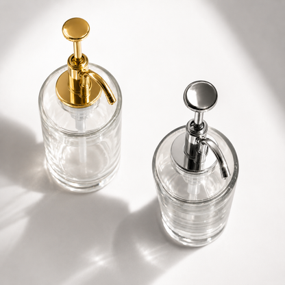 Distributeur à sirop en verre 500 ml – Pompe Or ou Argent